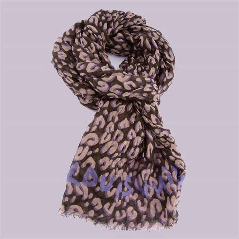 lv leopard scarf replica|real louis vuitton scarf.